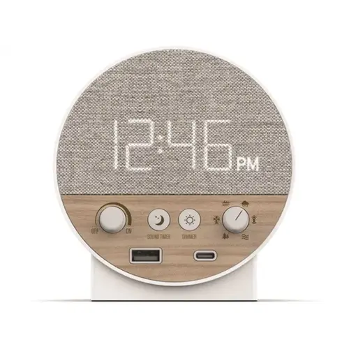 Nonstop NSR-WW Nonstop Station Digital Alarm Clock R- White