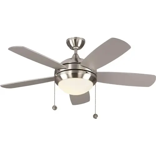 Sea Gull Lighting 5DIC44BSD-V1 Sea Gull Lighting Discus Classic 44" Integrated LED Brushed Steel Ceiling Fan