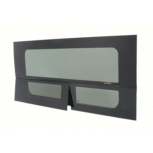 CRL FW395R 2014+ OEM Design 'All-Glass' Look Ram ProMaster Passenger Side Sliding Door T-Vent Window 136" & 159" Wheelbase Only
