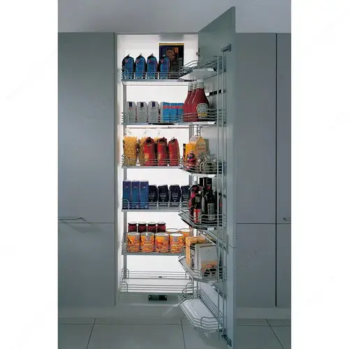 Richelieu Hardware WEBKIT10127 Tandem Depot Sliding Basket System Gray / Chrome