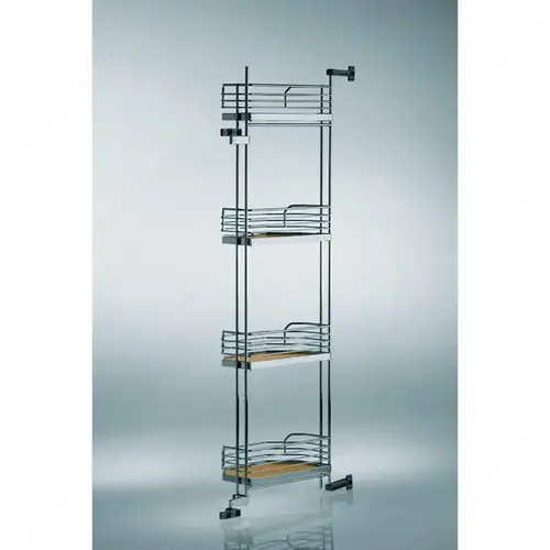 Richelieu Hardware 3438140150 Arena Door Baskets for Tandem Depot System Maple / Chrome