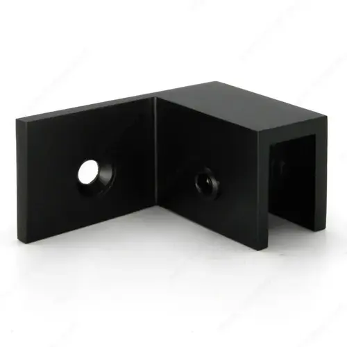 Riveo 87SFM005R900 Wall Mount "Sleeve Over" Glass Clamp Matte Black