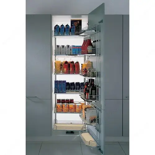 Richelieu Hardware WEBKIT1000280 Tandem Depot Sliding Basket System Maple / Chrome