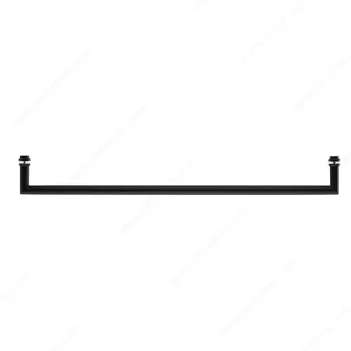 Riveo 87O1S10424900 Mitered Round Tubular Towel Bar With Decorative Washers