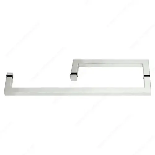 Square Tubular Handle and Towel Bar Combo, without Washers, 90 degree Corners