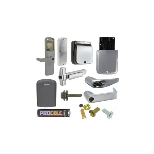 KIT - Multi-Technology Stand Alone Exit Trim for Rim Exit Device, Athens Lever with FSIC Prep (Schlage Full Size IC Core not Included), Satin Chrome 626