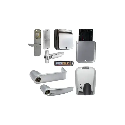 KIT - Mag-Stripe (Insert Card) Stand Alone Exit Trim for Rim Exit Device, Athens Lever Less Cylinder (Conventional Cylinder not Included), Satin Chrome 626