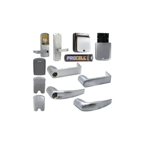 KIT - Multi-Technology Stand Alone Apartment Cylindrical Lock, Athens Lever Less Cylinder (Conventional Cylinder not Included), Satin Chrome 626