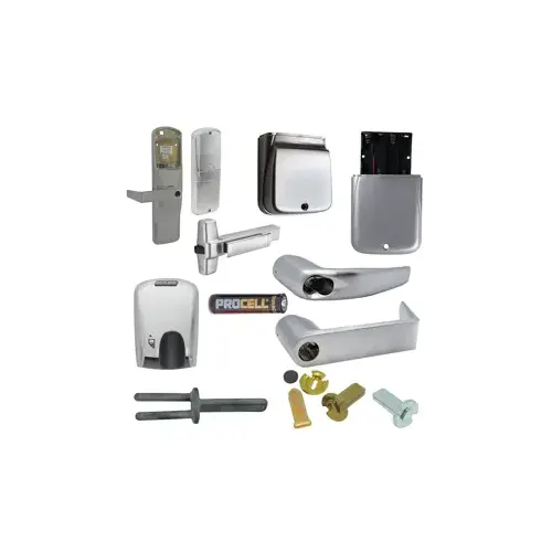 KIT - Mag-Stripe (Insert Card) Stand Alone Exit Trim for Rim Exit Device, Athens Lever with SFIC Prep (Small Format IC Core not Included), Satin Chrome 626