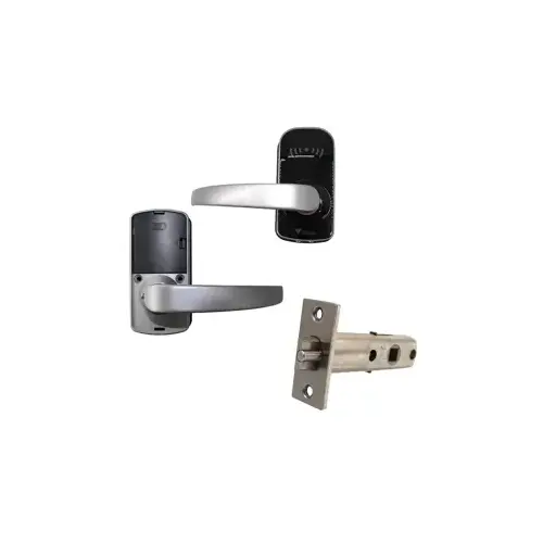 Paxton Access INC. 900-625BL-US 2-3/8 PaxLock Pro, Galaxy, Black with 901-051-US 2-3/8" Latch.