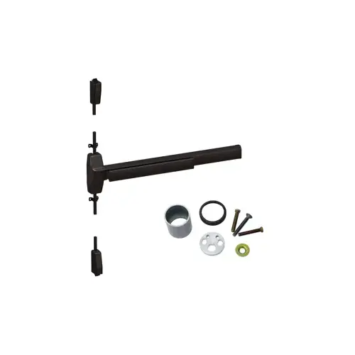 KIT - Fire-Rated (No Dogging), SVR (Surface Vertical Rod) Exit Device, 110MD-NL-OP Nightlatch Trim, 36" x 84", Grade 1, 710 Dark Bronze