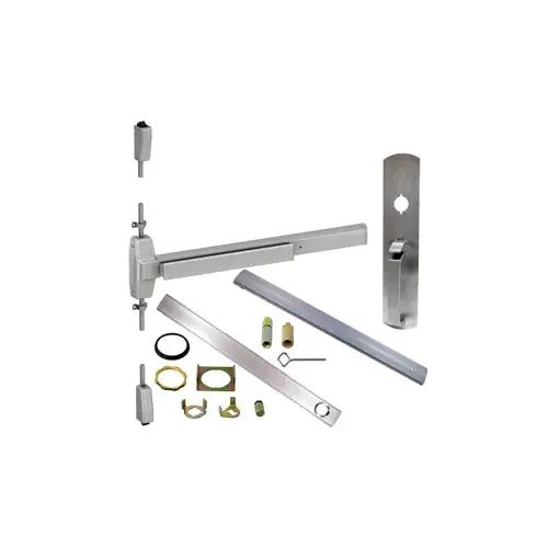 KIT - CD (Cylinder Dogging, Requires 1-1/4" Mortise Cylinder), SVR (Surface Vertical Rod) Smooth Exit Device, 990TP Thumb Piece Trim (Requires Rim Cylinder), 48" x 84", Grade 1, 630/US32D Stainless Steel