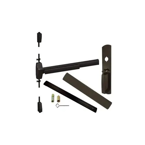 KIT - LD (Less Dogging), SVR (Surface Vertical Rod) Smooth Exit Device, 990TP Thumb Piece Trim (Requires Rim Cylinder), 48" x 84", Grade 1, 710/US11P Dark Bronze