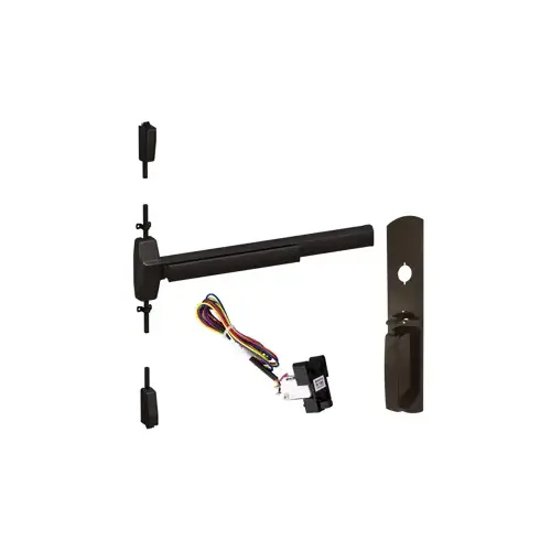 KIT - Fire-Rated (No Dogging), RX (Request to Exit Switch), SVR (Surface Vertical Rod) Grooved Exit Device, 990TP Thumb Piece Trim, 48" x 84", Grade 1, 710/US11P Dark Bronze