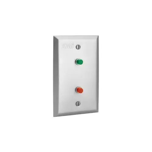 Security Door Controls 400U-L2 Alarm Annunciator, Single Gang Visual Monitoring Stations, (1) Green LED and (1) Red LED