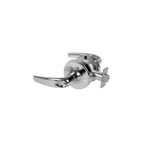 KIT - Grade 2, Office Athens Lever, FSIC Prep, Schlage Large Format IC Core Included, 6-Pin S145 Keyway (1-Bitted Brushed Chrome Cylinder 625), 2-3/8" Backset, ANSI Strike, Bright Chrome 625, US26