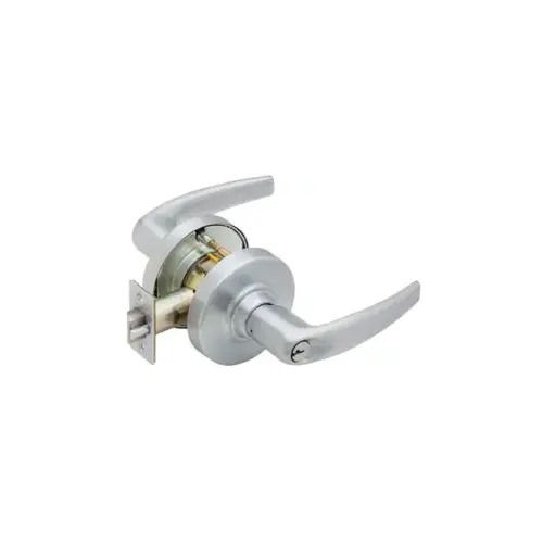 KIT - Grade 1 Entry Athens Lever, Key in Lever, S145 Keyway (0-Bitted), 2-3/4" Backset, UL, ANSI Strike, Satin Chrome 626, US26D