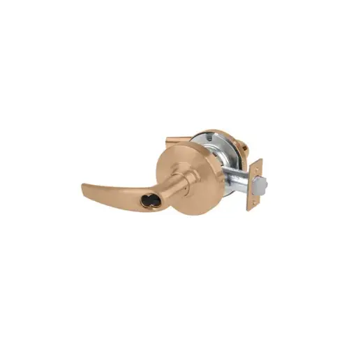 KIT - Grade 2, Entry Athens Lever, FSIC Prep (Schlage Large Format IC, Less Core), 2-3/8" Backset, ANSI Strike, Satin Bronze 612, US10