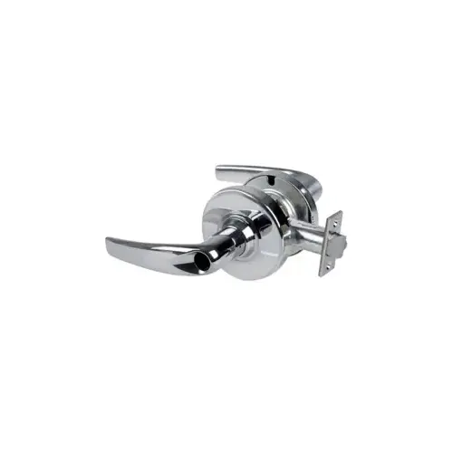 KIT - Grade 2, Entry Athens Lever, Key in Lever, Less Cylinder, 2-3/8" Backset, ANSI Strike, Bright Chrome 625, US26