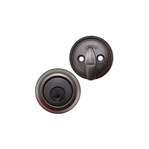 Single Cylinder Deadbolt, KW1 SmartKey, Keyed Alike 3, 6AL Adjustable Latch 2-3/8"-2-3/4" Backset, Radius and Square Corner Strike Pack,Grade 2, Venetian Bronze 11P/716