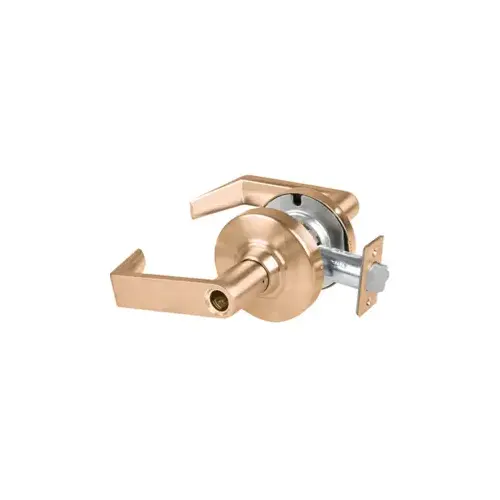 KIT - Grade 2, Office Rhodes Lever, Key in Lever, Less Cylinder, 2-3/4" Backset, ANSI Strike, Satin Bronze 612, US10