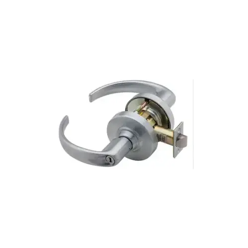 KIT - Grade 2, Privacy Sparta Lever, 2-3/4" Backset, ANSI Strike, Satin Chrome 626, US26D