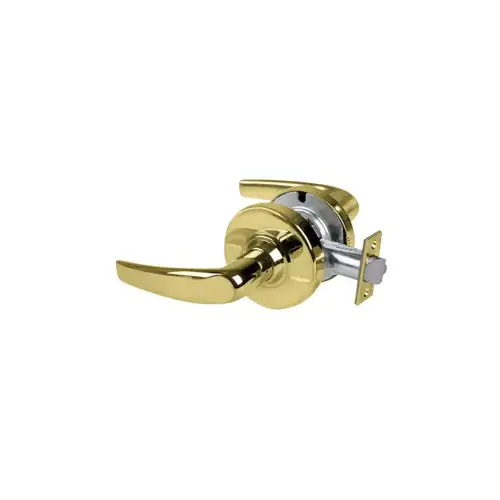 KIT - Grade 2, Passage Athens Lever, 2-3/8" Backset, ANSI Strike, Bright Brass 605, US3