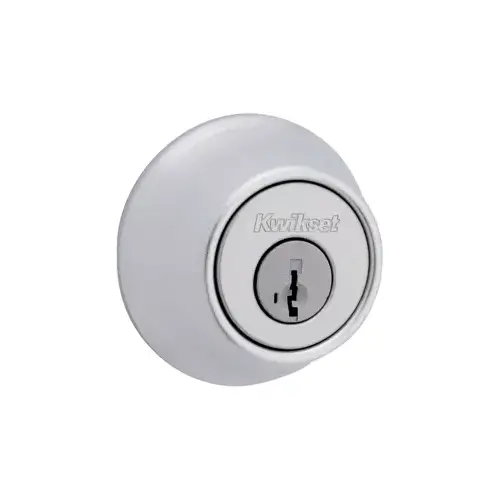 Single Cylinder Deadbolt, KW1 SmartKey, Keyed Alike 3, Radius Corner Adjustable Latch 2-3/8"-2-3/4" Backset, 85063 Radius Corner and 5303 Full Lip Strike, Grade 3, Satin Chrome US26D/626