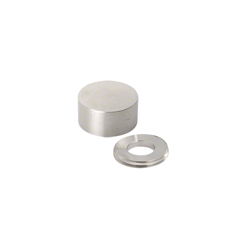 CRL BTN1BS Brushed Stainless Color Match Bolt Cover Button