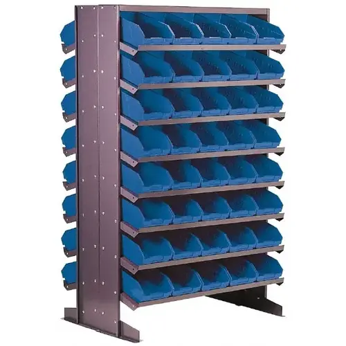QUANTUM STORAGE SYSTEMS QPRD-107BL Floor Pick Rack: Double-Sided Floor ...