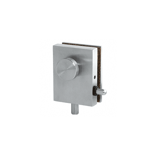 Brushed Stainless Light Duty Stacking Partition Bottom Patch Lock