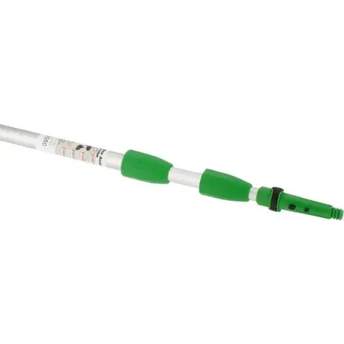 Unger ED550 OptiLoc  Extension Pole, 18 ft, Three Sections, Green/Silver