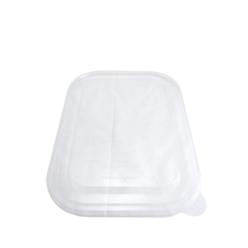 WORLD CENTRIC TRL-CS-10 World Centric 10 Inch X 7.5 Inch Compostable Ingeo Tray Lid, 50 Each