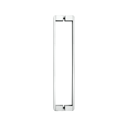 Polished Chrome 18" Back-to-Back Heavy-Duty Rectangular Tubing Towel Bar