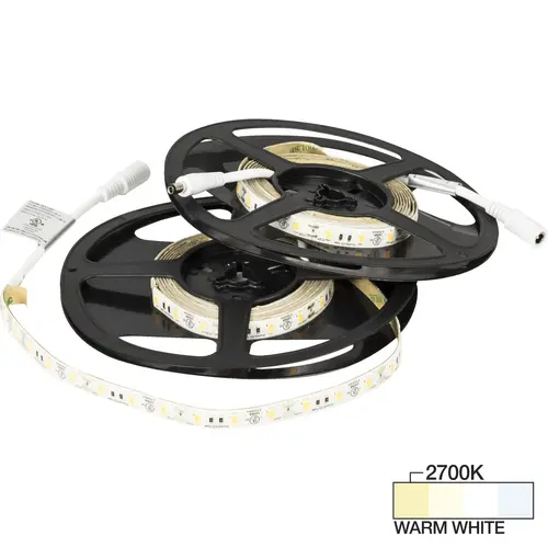 Task Lighting L-RGMW300-16-27 16 Ft, 466 Lumens/Ft. 12-volt High Output LED Tape Light, Single-White, Warm White 2700K