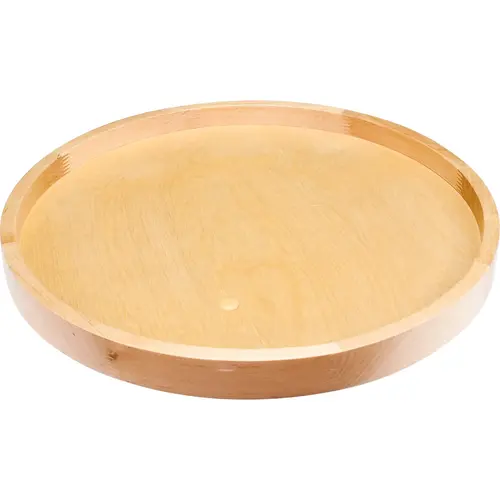 28" Round Wood Lazy Susan Shelf with Swivel UV Coated