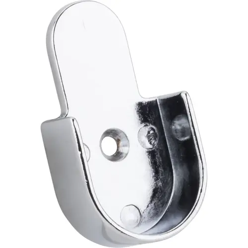 Hardware Resources M7240 Chrome Open Knock-In Mounting Bracket for 1" and 1-1/16" Round Closet Rods