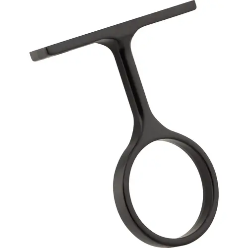Hardware Resources M7370-MB Matte Black Center Support Bracket for 1-5/16" Round Closet Rods