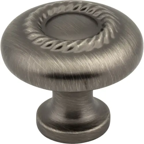 Jeffrey Alexander Z117-BNBDL Lenoir 1-1/4" Diameter Mushroom Knob Brushed Pewter