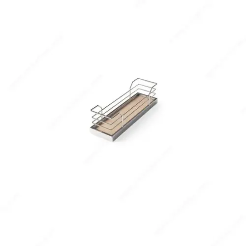 Richelieu Hardware 2582140150 Set of Arena Baskets for Wall Sliding Systems Maple / Chrome - pack of 2