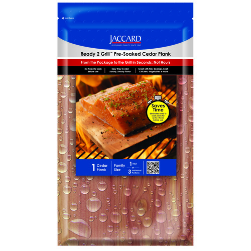 JACCARD 201403PDQ Jaccard Ready To Grill Pre-Soak Cedar Planks 11X5.5", 15 Count