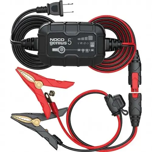 NOCO Genius5 Genius 6V and 12V 5A Auto Battery Charger, Battery Maintainer, and Battery Desulfator