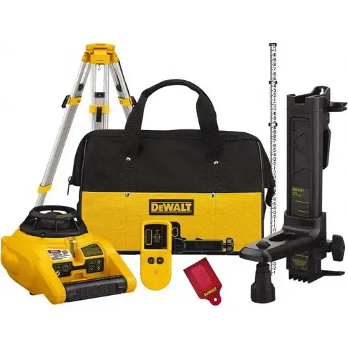 1,000 ft Measuring Range, 1/4" at 100 ft Accuracy, Self-Leveling Rotary Laser