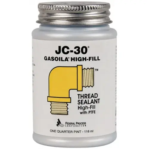 Gasoila JC04-XCP1 Pipe Thread Sealant: Oyster White, 1/4 pt Can