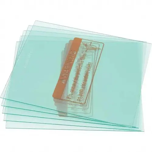 Lincoln Electric KP2898-1-XCP1 Cover Lens, Outside, 5-1/4 in W x 4-1/2 in L x 0.04 in, Polycarbonate, Clear, 5 EA/PK