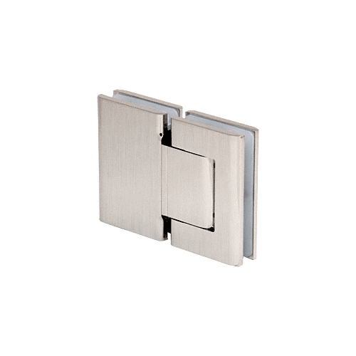 Satin Nickel Vernon 180 degree Glass-to-Glass Hinge