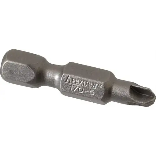 Power Screwdriver Bit: #5 Phillips, #5 Torq-Set Speciality Point Size, 1/4" Hex Drive