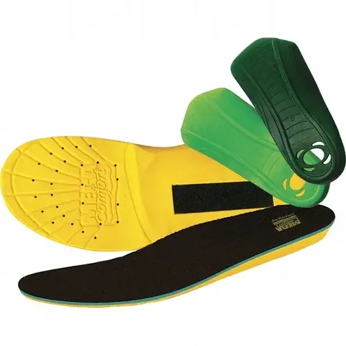 MegaComfort MT-M89/W1011-XCP1 MultiThotic  3-in-1 Orthotic Insole, Men's 08 and 09/Women's 10 and 11, Dual Layer Memory Foam, Yellow/Green Pair
