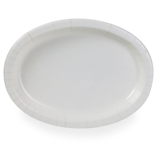 DIXIE SX9PLW PAPER PLATES HEAVY WEIGHT OVAL PLATTER WHITE