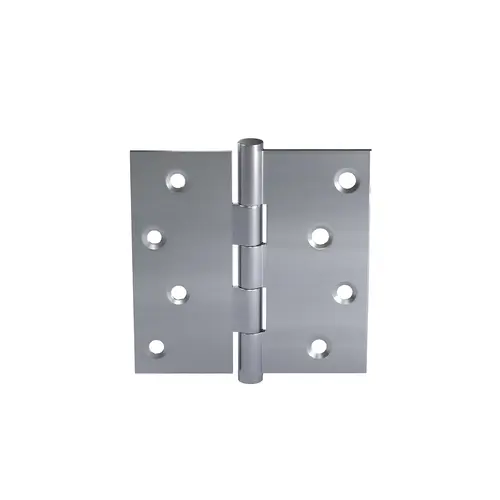 Plain Bearing Butt Hinge Square Corners Non Removable Pin Type 4" X 4" Size Zinc Plated Finish